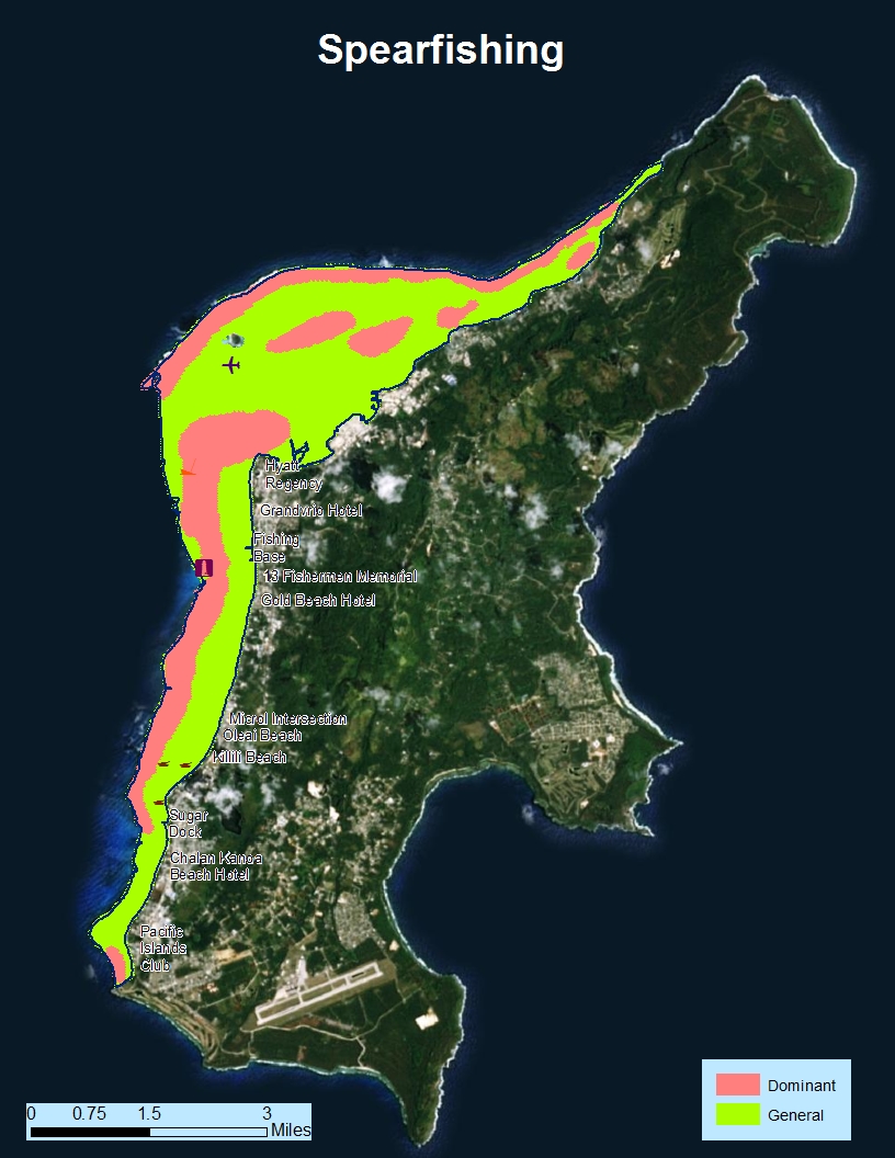 The participatory mapping workshop and supplemental surveys resulted in the development of detailed maps of the Saipan Lagoon