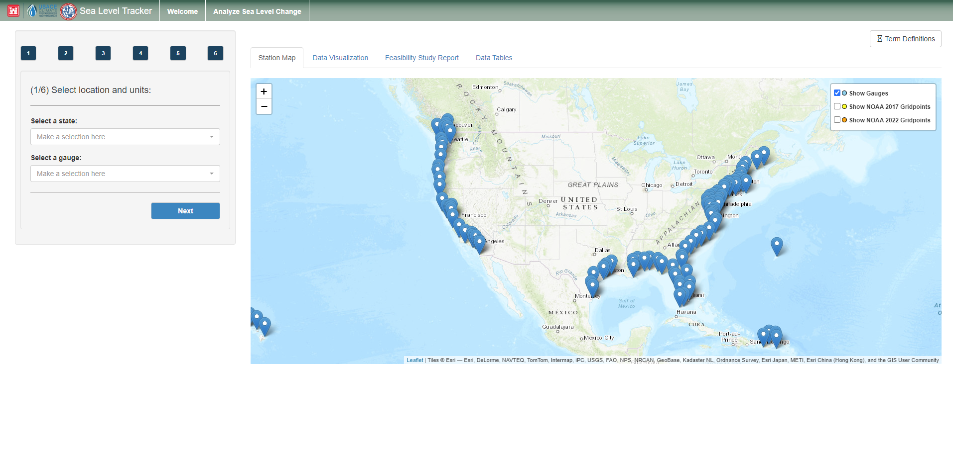 Sea Level Change Curve Calculator