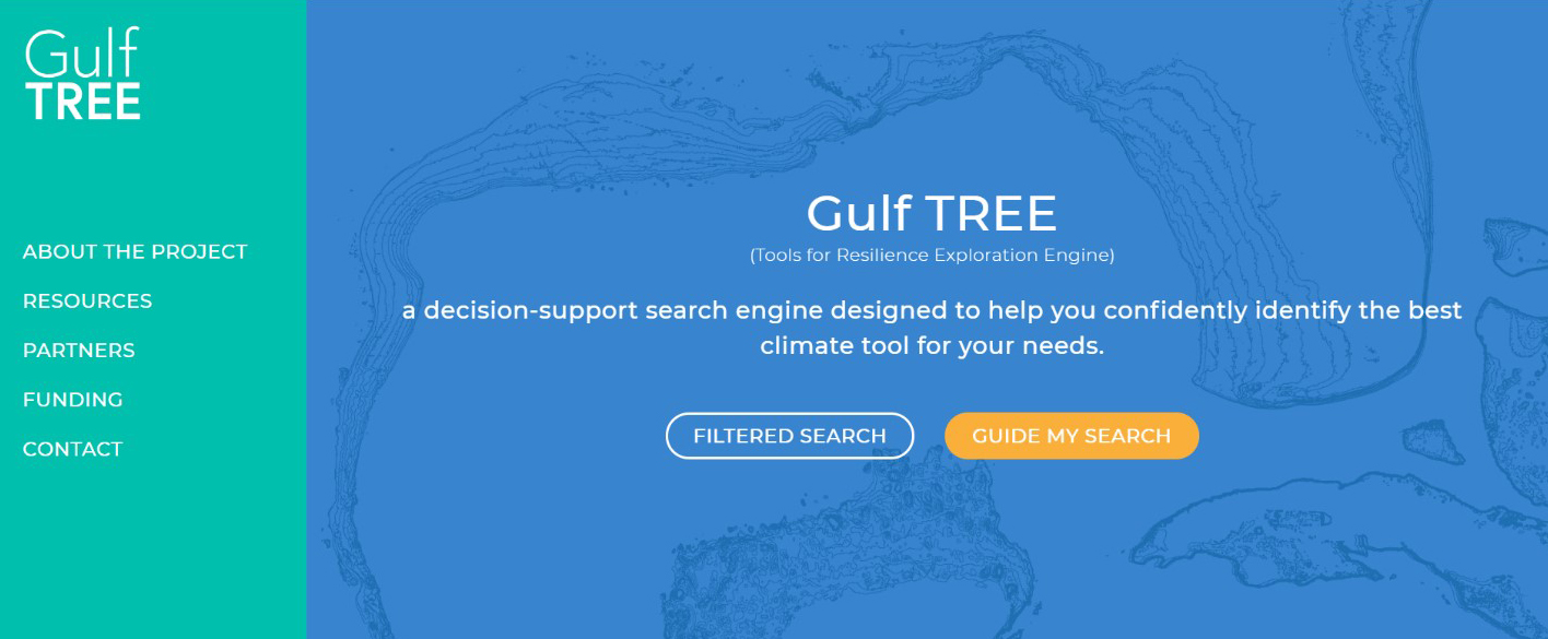 A screenshot of the tool, Gulf TREE, being used.