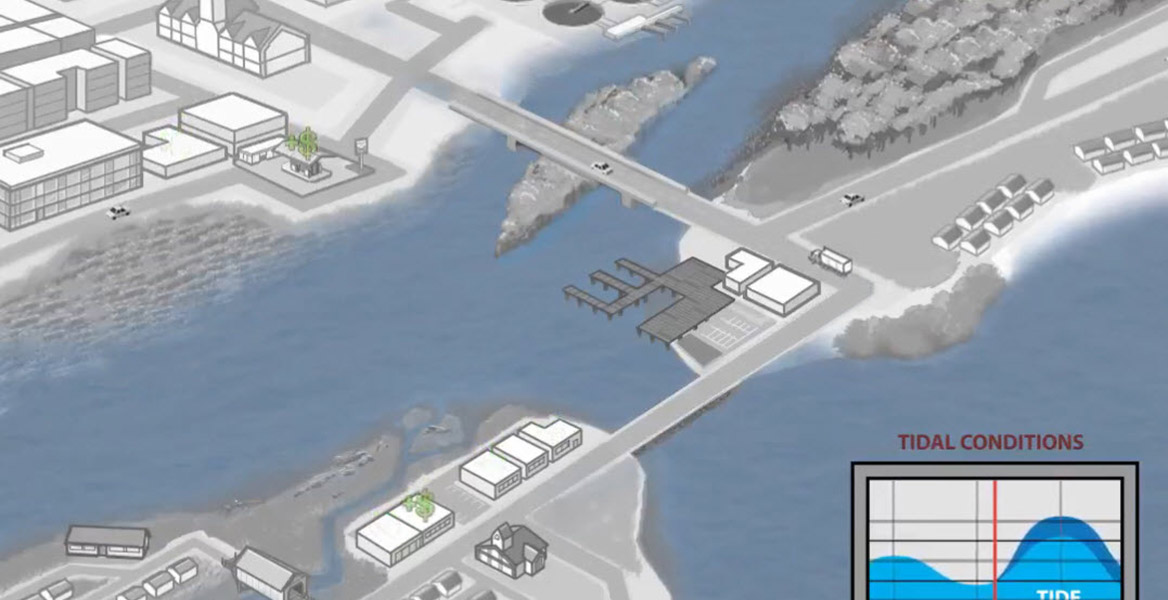 Screenshot of Tidal Flooding Video