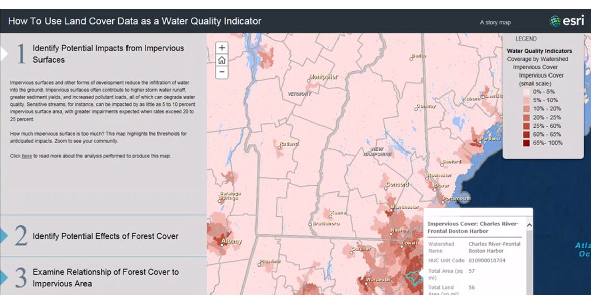 Screenshot of Land Cover Products for Understanding Water Quality Impacts Video