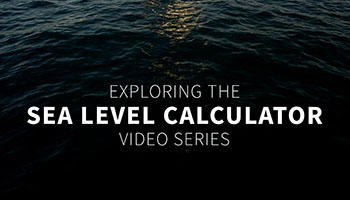 image of water with triangle play button