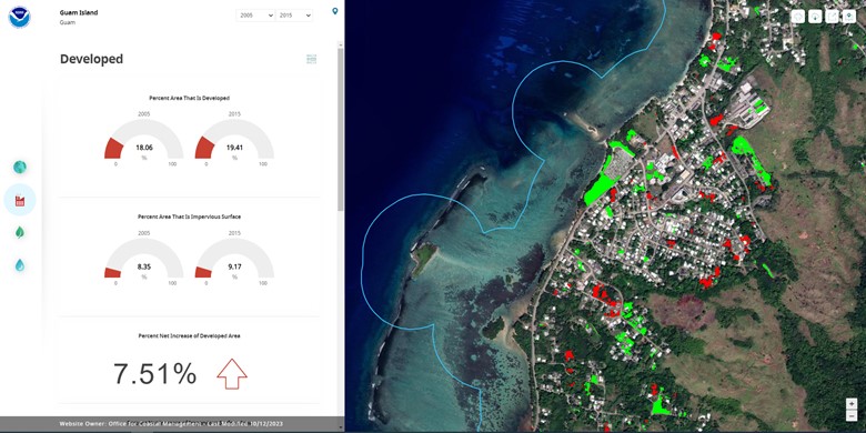 High-resolution land cover data in Guam.