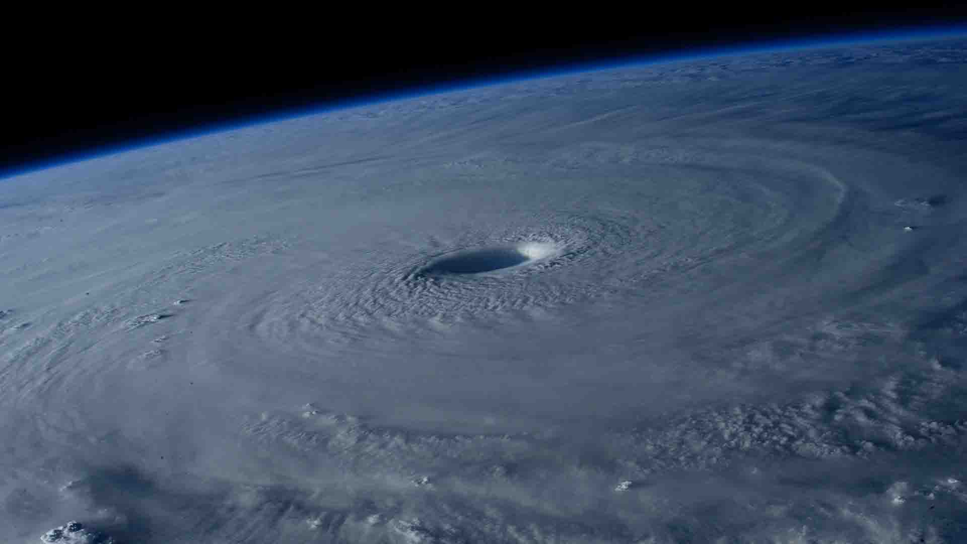 biggest hurricane from space